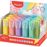 Maped textmarker FLUO'PEPS PASTEL, 30er Display