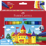 FABER-CASTELL fasermaler JUMBO Superwashable, 24er Etui