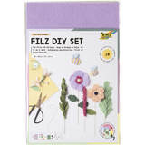 folia bastelfilz-set "FELT like SPRING", 18-teilig