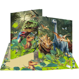 HERMA eckspannermappe "Dino World", Karton, din A3