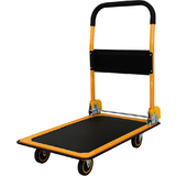 pavo Stahl-Plattformwagen, Tragkraft: 150 kg, schwarz/orange