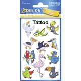 ZDesign kids Kinder-Tattoos "Exotische Vgel", bunt