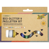 folia bio Glitter- & pailletten-set Rainbow