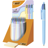 BIC druckkugelschreiber 4 colours Pastell, 30er Display