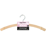 Peggy perfect Holz-Kleiderbgel ohne Steg, natur, 2er Pack