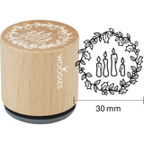 COLOP motiv-stempel Woodies "4 Kerzen"