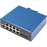 DIGITUS industrial Gigabit ethernet PoE Switch, managed, 8+2