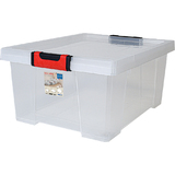 EDA aufbewahrungsbox CLiPSTOCK, 30 Liter, PP, transparent