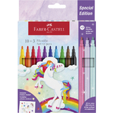 FABER-CASTELL fasermaler Einhorn, 10+3 Kartonetui