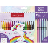 FABER-CASTELL fasermaler Einhorn, 18+6 Kartonetui