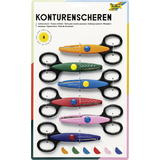 folia Konturenscheren-Set, 6 Stck, sortiert