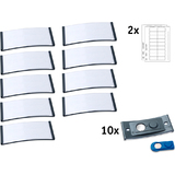 AVERY zweckform Namensschild, 70 x 30mm, anthrazit, 10er Set