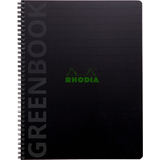 RHODIA collegeblock GREENBOOK, din A4+, kariert, schwarz