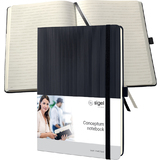 sigel notizbuch Conceptum, Tablet-Format, liniert, schwarz