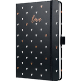 sigel buchkalender Jolie beauty 2025 "Dark Love", A5