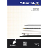 kangaro Millimeterpapier-Block, din A4, 80 g/qm, 25 Blatt