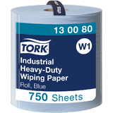 TORK Industrie-Putzrolle, 3-lagig, blau, 255 m - extra stark