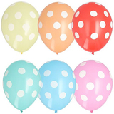 PAPSTAR luftballons "Dots", farbig sortiert