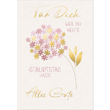 SUSY card XL-Geburtstagskarte "Blume"