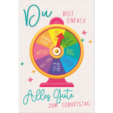 SUSY card Geburtstagskarte round "Wecker"