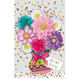 SUSY card Geburtstagskarte confetti "Blumenstrau"