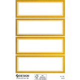 ZDesign home Haushalts-Etiketten, rahmen gold, 70 x 21 mm