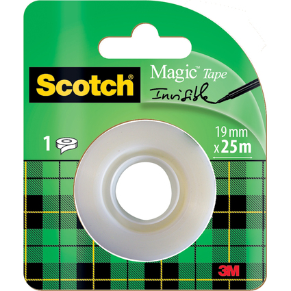 Scotch Klebefilm Magic, unsichtbar, 19 mm x 25 m