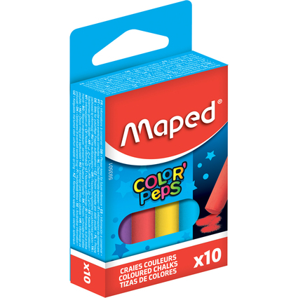 Maped Wandtafelkreide COLOR'PEPS, rund, farbig sortiert