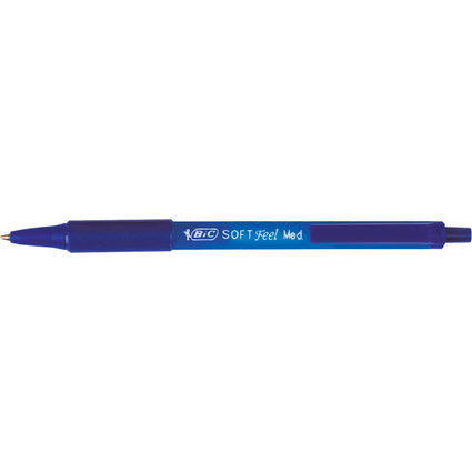 BIC Druckkugelschreiber Soft Feel Clic Grip, blau