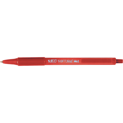 BIC Druckkugelschreiber Soft Feel Clic Grip, rot