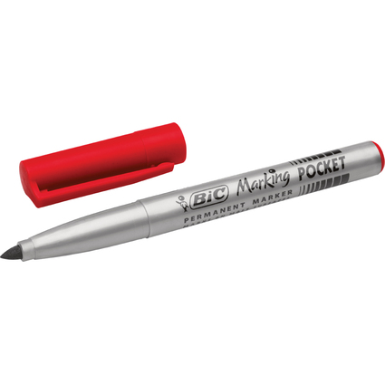 BIC Permanent-Marker Marking POCKET ECOlutions, rot