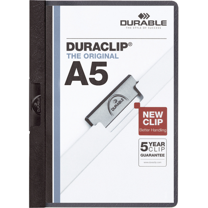 DURABLE Klemmhefter DURACLIP, DIN A5, schwarz