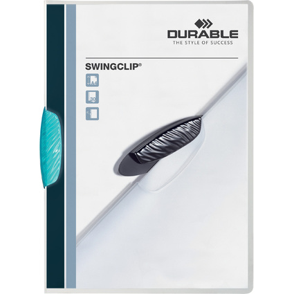 DURABLE Klemmhefter SWINGCLIP, DIN A4, Clip mittelblau