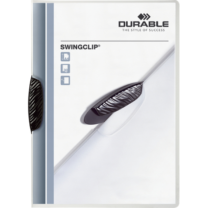 DURABLE Klemmhefter SWINGCLIP, DIN A4, Clip schwarz