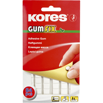 Kores Haftgummi "GUMFIX", vorgestanzte Klebepads