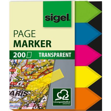 sigel Haftmarker Film Pfeil, 45 x 12 mm, 200 Blatt