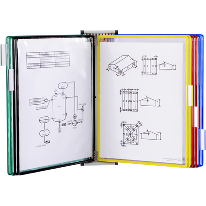 tarifold Wandsichttafelsystem, DIN A4, magnetisch, bestckt