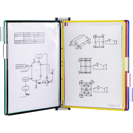 tarifold Wandsichttafelsystem, DIN A4, magnetisch, bestckt