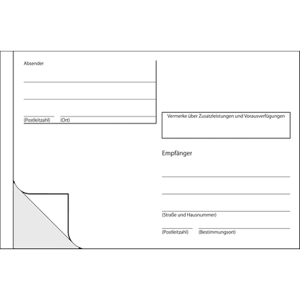 sigel Vordruck "Adress-Aufkleber", A6 quer, 100 Blatt