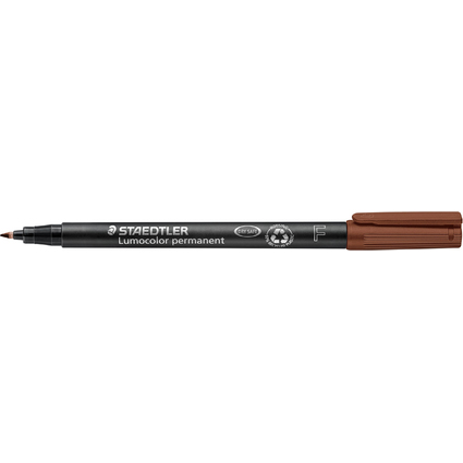 STAEDTLER Lumocolor Permanent-Marker 318F, braun