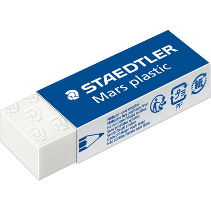 STAEDTLER Kunststoff-Radierer Mars plastic, wei