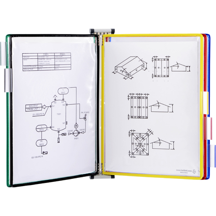 tarifold Wandsichttafelsystem Metall, DIN A4, bestckt