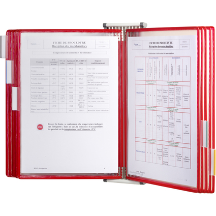 tarifold Wandsichttafelsystem Metall, DIN A4, bestckt