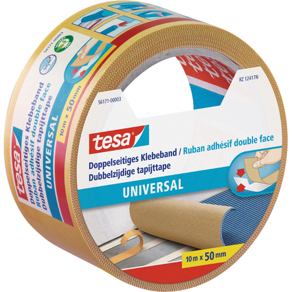 tesa Doppelseitiges Klebeband universal, 50 mm x 10 m