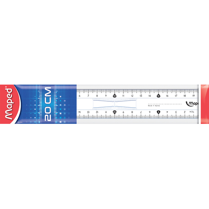 Maped Flachlineal Start 146, 200 mm, aus Kunststoff