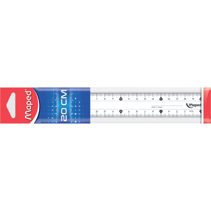 Maped Flachlineal Start 146, 200 mm, aus Kunststoff