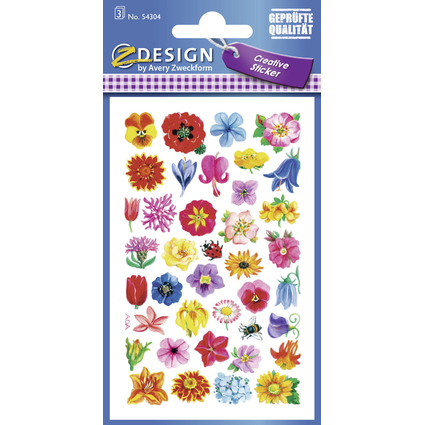 ZDesign CREATIVE Sticker "Blten", bunt