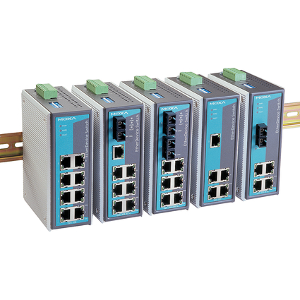 MOXA Unmanaged Industrial Ethernet Switch, 5 x RJ45 Ports,