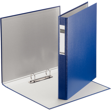 LEITZ Ringbuch Standard, DIN A4 berbreite, blau, 2 D-Ring-