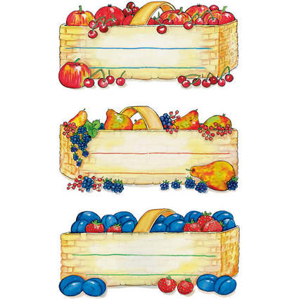 HERMA Haushalts-Etiketten Obstkrbe, 76 x 35 mm, bunt